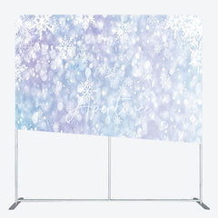 Aperturee - Aperturee Glittering Snowflakes Double-Sided Square Backdrop