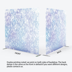 Aperturee - Aperturee Glittering Snowflakes Double-Sided Square Backdrop