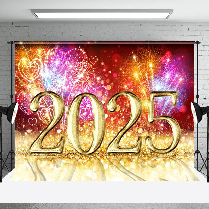 Aperturee - Aperturee Glorious 2025 Shiny Display Celebrating New Year Backdrop