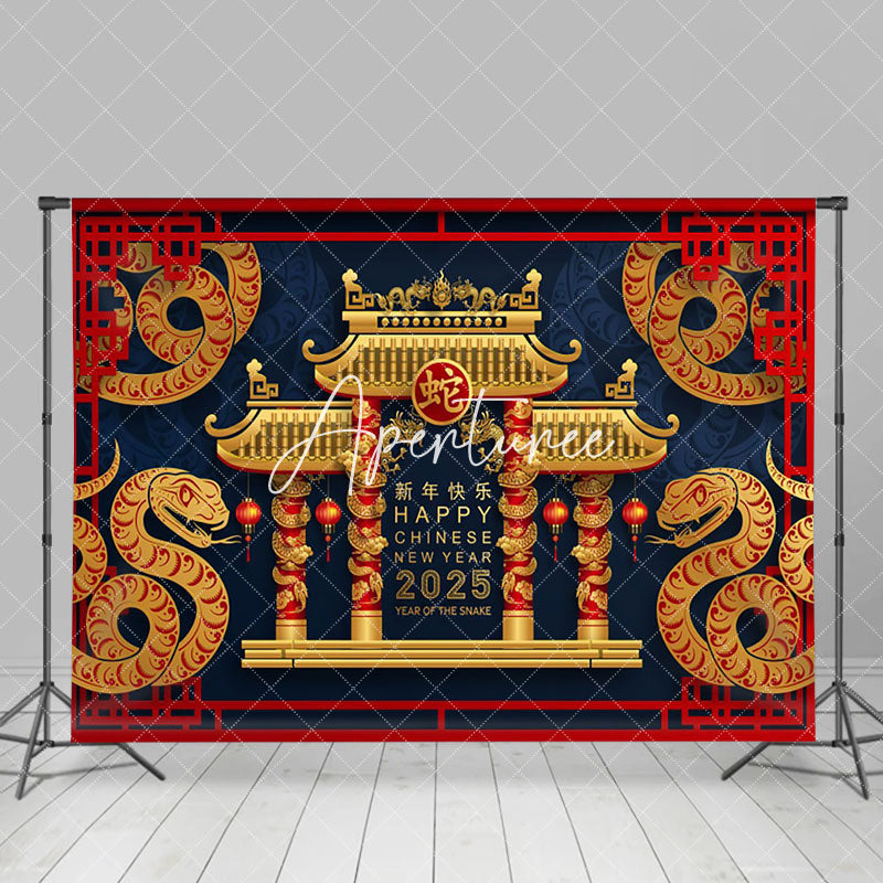 Aperturee - Aperturee Glorious Chinese New Year 2025 Snake Celebration Backdrop