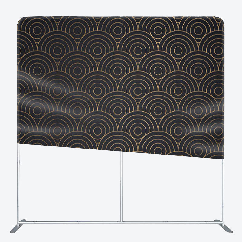 Aperturee - Aperturee Gold Art Classic Swirl Pattern Backdrop Cover For Party