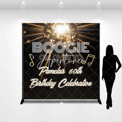 Aperturee - Aperturee Gold Disco Night Custom Name 60th Birthday Backdrop