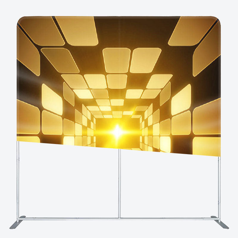 Aperturee - Aperturee Gold Metal Shining Corrider Fabirc Backdrop Cover