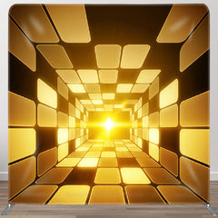 Aperturee - Aperturee Gold Metal Shining Corrider Fabirc Backdrop Cover