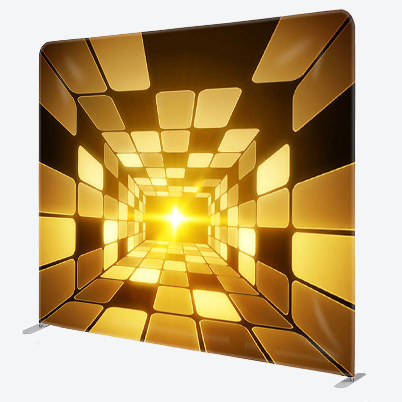 Aperturee - Aperturee Gold Metal Shining Corrider Fabirc Backdrop Cover