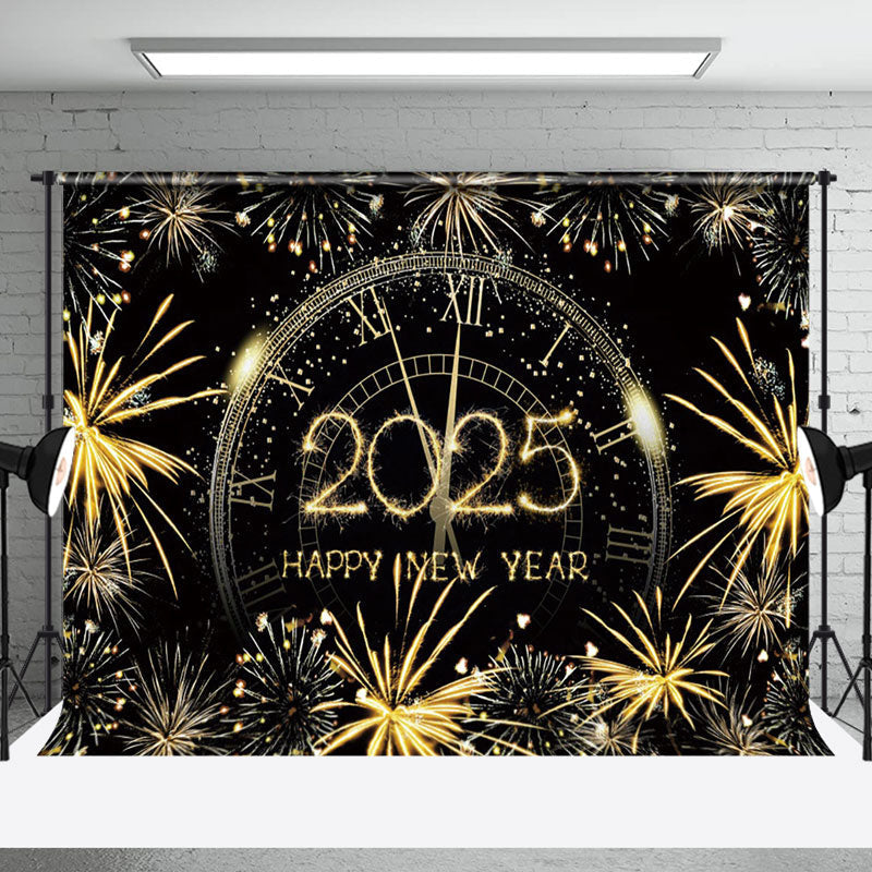 Aperturee - Aperturee Gold Sparks Dial Countdown 2025 New Year Backdrop