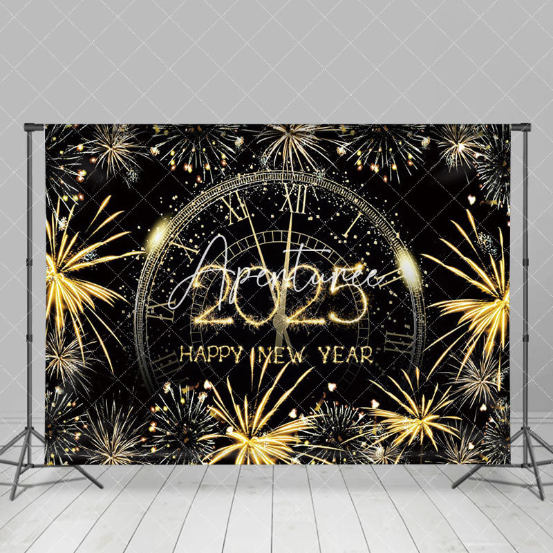 Aperturee - Aperturee Gold Sparks Dial Countdown 2025 New Year Backdrop