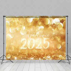 Aperturee - Aperturee Golden Sparkle 2025 Celebration New Year Backdrop