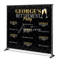 Aperturee - Aperturee Goodbye Tension Step Repeat Banner Retirement Backdrop