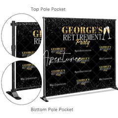 Aperturee - Aperturee Goodbye Tension Step Repeat Banner Retirement Backdrop