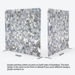 Aperturee - Aperturee Gorgeous Diamonds Fabric Backdrop Cover for Birthday