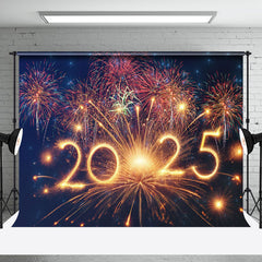 Aperturee - Aperturee Gorgeous Sparks Night Sky 2025 New Year Backdrop