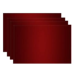 Aperturee - Aperturee Gradient Black Red Christmas Set Of 4 Placemats