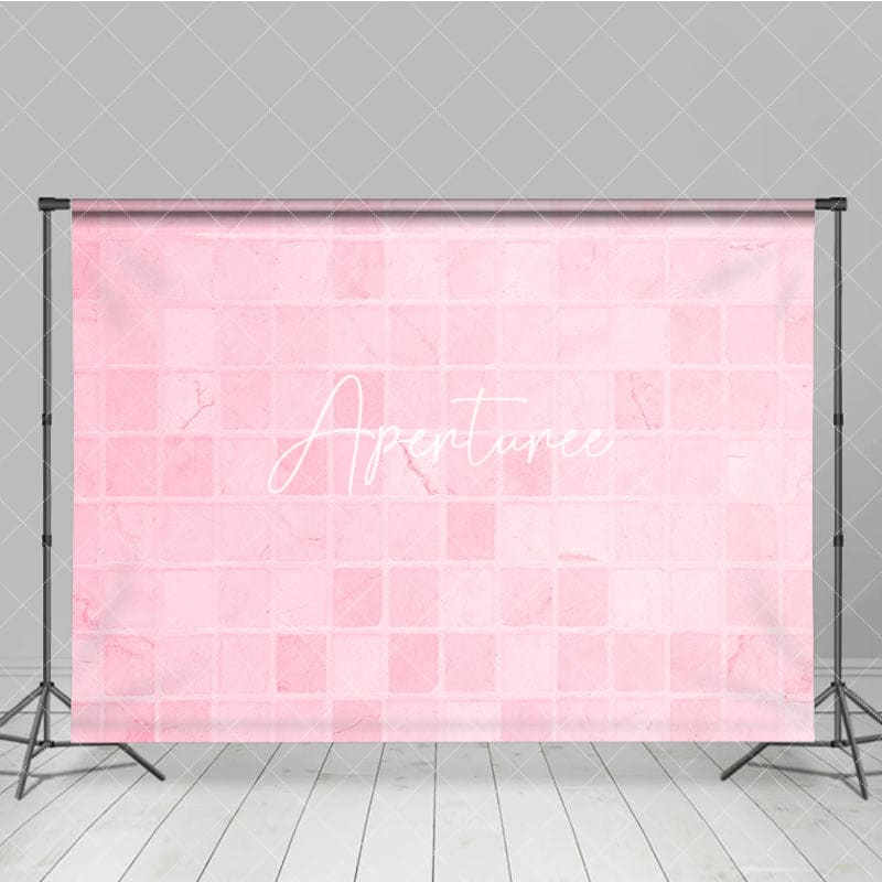 Aperturee - Aperturee Gradient Pink Bricks Summer Vibe Pattern Backdrop