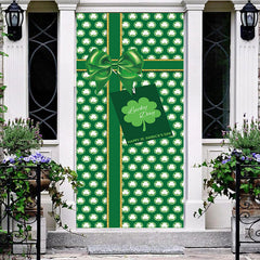 Aperturee - Aperturee Green Clover Gift Box St Patricks Day Door Cover