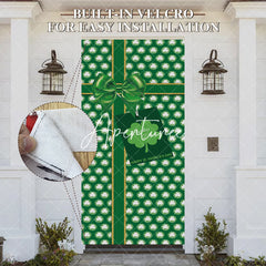 Aperturee - Aperturee Green Clover Gift Box St Patricks Day Door Cover