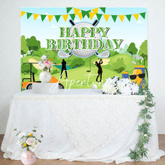 Aperturee - Aperturee Green Field Golf Sports Backdrop For Birthday Party