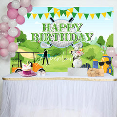 Aperturee - Aperturee Green Field Golf Sports Backdrop For Birthday Party