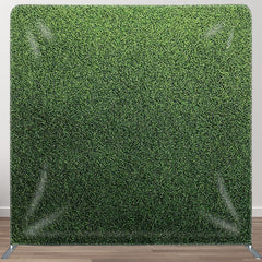 Aperturee - Aperturee Green Grass Party Backdrops For Decoration