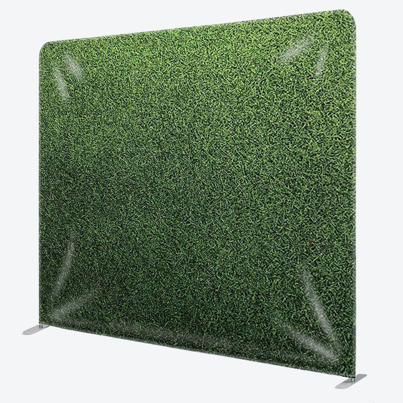 Aperturee - Aperturee Green Grass Party Backdrops For Decoration