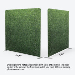 Aperturee - Aperturee Green Grass Party Backdrops For Decoration