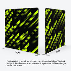 Aperturee - Aperturee Green Neon Date Streaks Matrix Backdrop For Decor