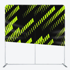 Aperturee - Aperturee Green Neon Date Streaks Matrix Backdrop For Decor