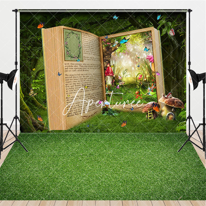 Aperturee - Aperturee Greenery Fairy Story Book Forest Combo Set Backdrop