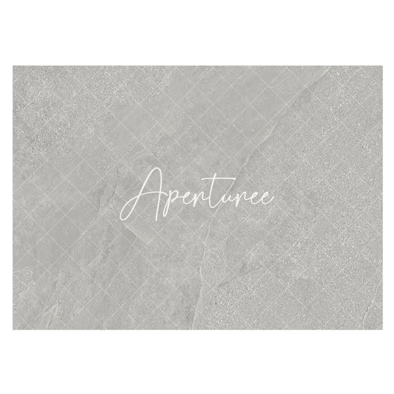 Aperturee - Aperturee Grey Mixed Nature Mable Texture Rubber Floor Mat