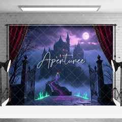 Aperturee - Aperturee Halloween Night Spooky Castle Cake Smash Backdrop