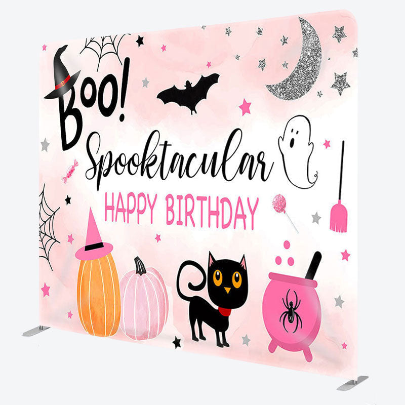 Aperturee - Aperturee Halloween Theme Fabric Backdrop Cover for Birthday