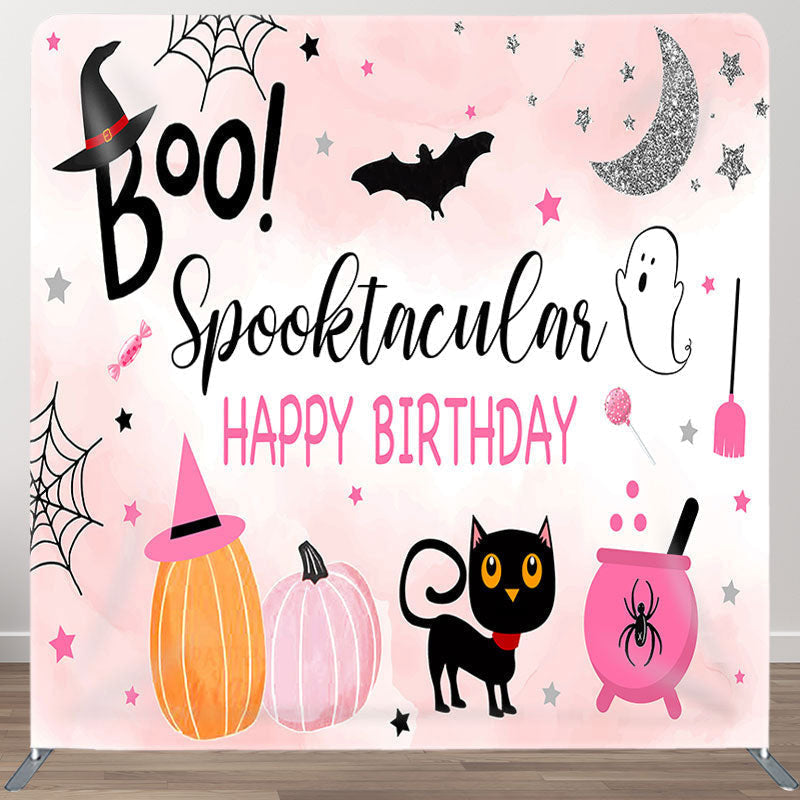 Aperturee - Aperturee Halloween Theme Fabric Backdrop Cover for Birthday