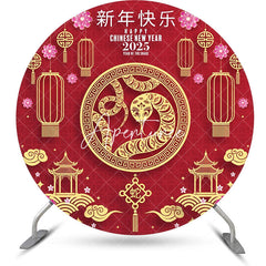 Aperturee - Aperturee Happy Chinese 2025 New Year Round Party Backdrop