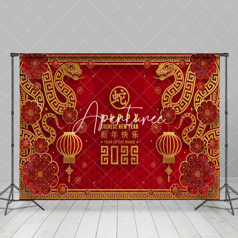 Aperturee - Aperturee Happy Chinese Year Of The Snake Holiday Backdrop