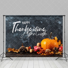 Aperturee - Aperturee Happy Harvest Thanksgiving Day Photography Backdrop