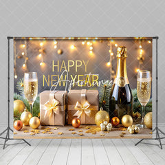 Aperturee - Aperturee Happy New Year 2025 Beer Gift Photography Backdrop