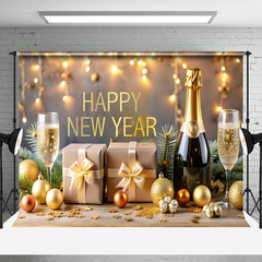 Aperturee - Aperturee Happy New Year 2025 Beer Gift Photography Backdrop