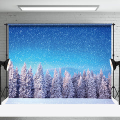 Aperturee - Aperturee Heavy Snowy Blue Sky Pine Forest Winter Backdrop