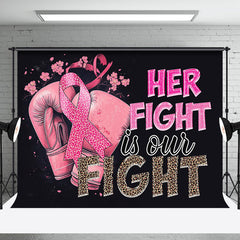 Aperturee - Aperturee Her Fight Is Our Fight Boxing Breast Cancer Backdrop