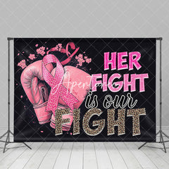 Aperturee - Aperturee Her Fight Is Our Fight Boxing Breast Cancer Backdrop