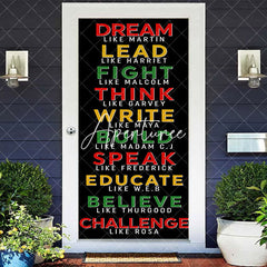 Aperturee - Aperturee Hero Positive Slogan Black History Month Door Cover