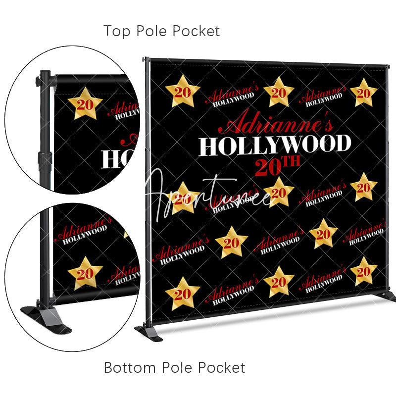 Aperturee - Aperturee Hollywood 20th Birthday Custom Step And Repeat Banner