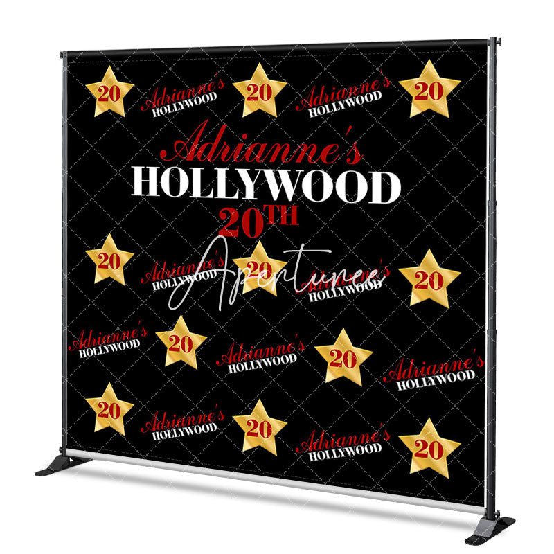 Aperturee - Aperturee Hollywood 20th Birthday Custom Step And Repeat Banner