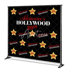 Aperturee - Aperturee Hollywood 20th Birthday Custom Step And Repeat Banner