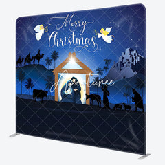 Aperturee - Aperturee Holy Light Star Jesus Born Tension Fabric Backdrop