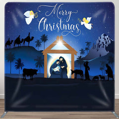 Aperturee - Aperturee Holy Light Star Jesus Born Tension Fabric Backdrop