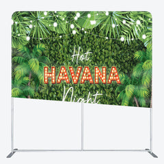 Aperturee - Aperturee Hot Havana Night Fabric Backdrop Cover for Birthday