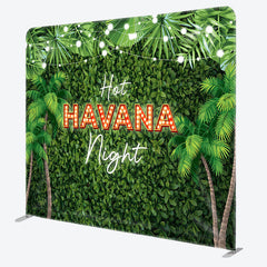 Aperturee - Aperturee Hot Havana Night Fabric Backdrop Cover for Birthday