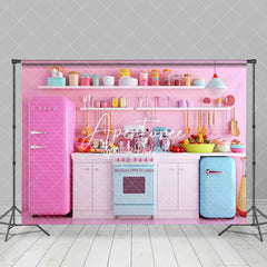 Aperturee - Aperturee Hot Pink Kitchen Supplies Passionate Poto Backdrop