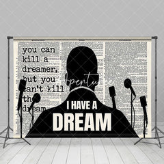 Aperturee - Aperturee I Have A Dream Black White Speech Mlk Day Backdrop